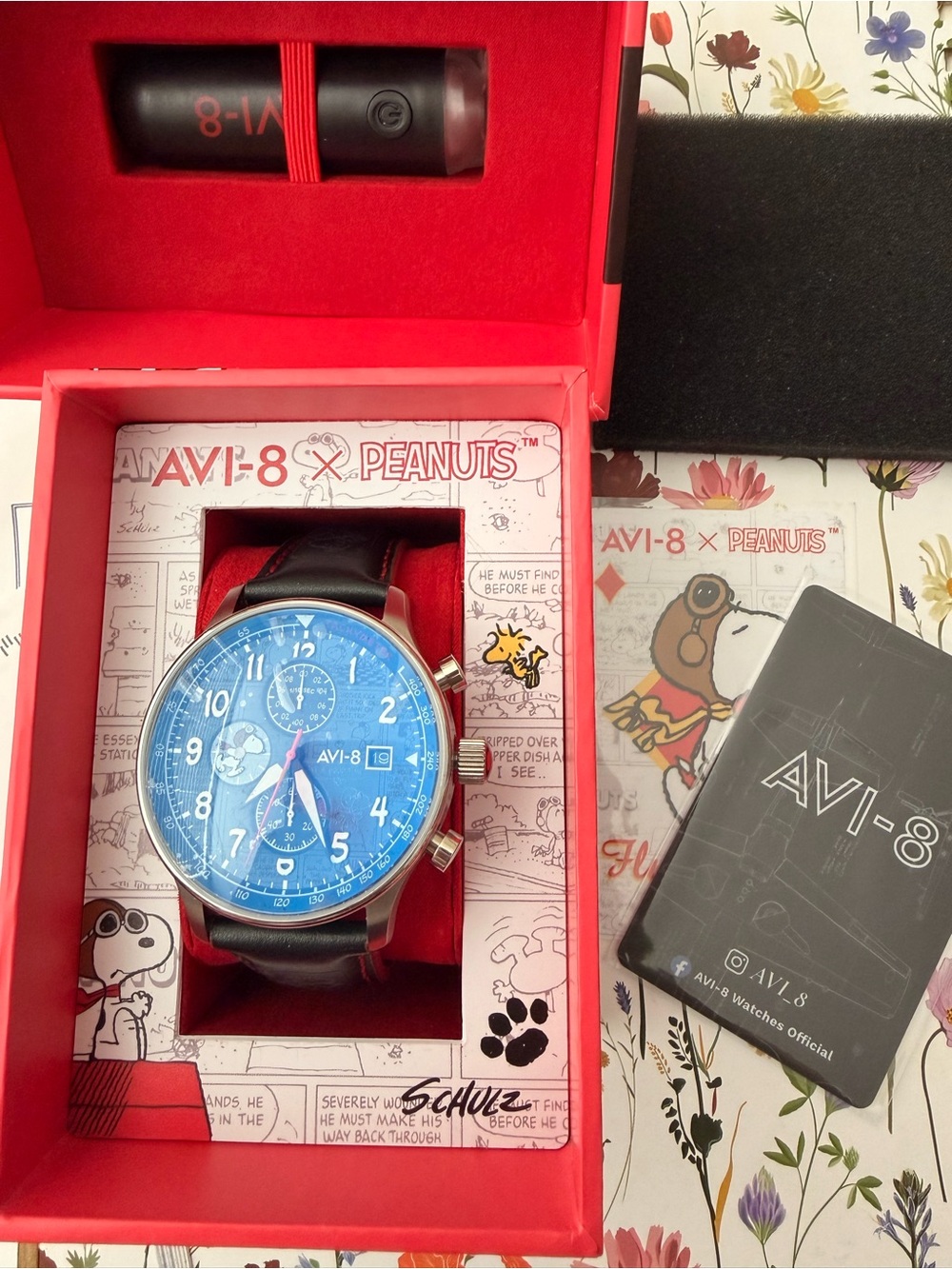 AVI-8 Hawker Hurricane Peanuts Snoopy Flying Ace Watch